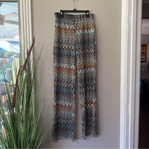 B5/2 Forever 21 wide leg crochet beach pants size Small